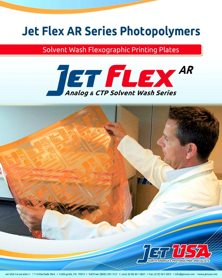 Jet Flex Analog 0.125" Flexo Photopolymer Plate : AR-318-SK - 42" x 60"      125 - Image 1 of 4