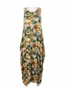 Kleid Tropical Print Senf - Bild 1 von 1