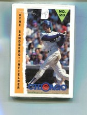 CHICAGO CUBS 1990 MARATHON BASEBALL TEAM SET 9473P