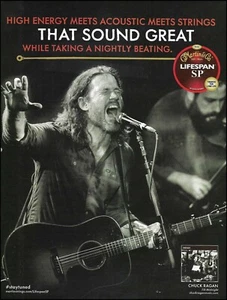 Hot Water Music band Chuck Ragan Martin Acoustic Guitar Strings advertisement ad - Picture 1 of 3