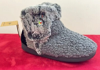 Dunlop Grey Camouflage Sensory Sensation Super Soft Size 4,5,6,7 Slippers - Image 1 of 4