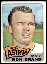 1965 TOPPS RON BRAND 212 VG BASEBALL HOUSTON ASTROS