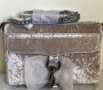 NWT Rebecca Minkoff Velvet Mini M.A.C Crossbody Bag $175 in Putty~~ON SALE!! - Image 1 of 4