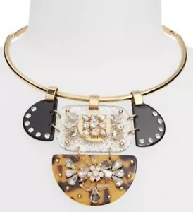 J. Crew Lucite/Crystal Necklace - Picture 1 of 5