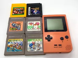 Nintendo Gameboy Pocket Konsole Rosa Japan GB + Gameboy Software 6 Stück Set. - Bild 1 von 18
