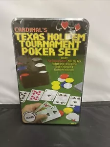 NEW Texas Hold 'Em Set in Tin by Cardinal Industries - Picture 1 of 7