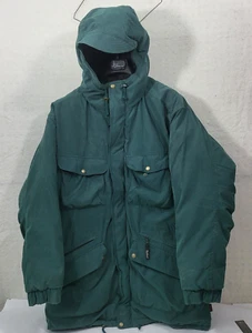 Woolrich Herren L Gans Daunen Parka dunkle Kiefer 7 Taschen Reißverschluss & Druckknopf mit Kapuze XWarm - Bild 1 von 13