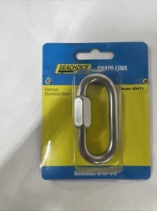 SEACHOICE 5/16 x 3 Inch Stainless Steel Quick Link Chain Link Model 43471 - Bild 1 von 1