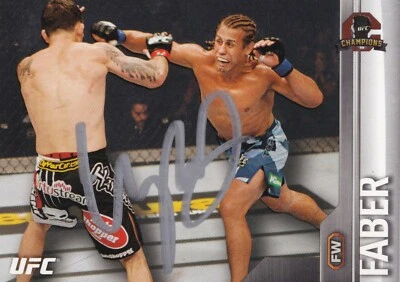Карта чемпионов UFC 2015 Topps с автографом Урайи Фабера No181 WEC 19 26 34 52 - Изображение 1 из 4