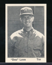 1976 TCMA Wausau Mets Steve Doc Love NMMT or better Missoula MT trainer high grd