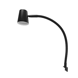 kalb | LED Leseleuchte schwarz warmweiß 360° Leuchtenkopf flexibler Hals dimmbar - Bild 1 von 3