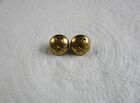 Pair 1950s RAF:"ROYAL AIR FORCE OFFICERS BRASS CAP BUTTONS" (13mm, Queens Crown)