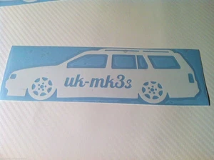 Calcomanía VW Golf MK3 Estate UKMK3 - muestra tu apoyo a la escena mk3 del Reino Unido - Imagen 1 de 5