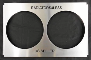 CUBIERTA VENTILADOR RADIADOR ALUMINIO 67-70 FORD MUSTANG 24" NÚCLEO ANCHO UTILIZA VENTILADORES 12" - Imagen 1 de 3