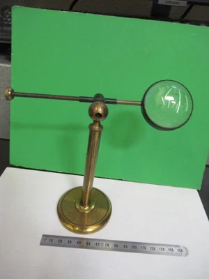 Laiton Antique Loupe Lentille Collins London GB Microscope Partie X3-B-16 - Photo 1/4