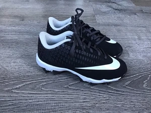 Nike Vapor Ultrafly 2 Keystone Boys 2.5Y AQ8151-010 Black White Baseball Cleats - Picture 1 of 13