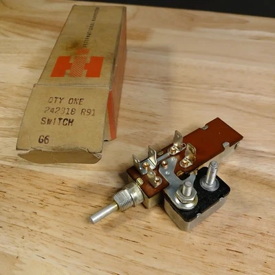 Interruptor de faros International Harvester Scout 80 1961-1965 242318 R91 nuevo de lote original Foto 1 de 4