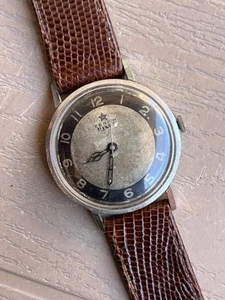 1947 ZENITH PILOT MILITARY SWISS Vintage STAINLESS STEEL MANUAL WIND Men's Watch - Picture 1 of 13
