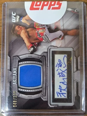 2014 Topps UFC Knockout  Auto Relic Yoshihiro Akiyama #KAR-YA /200 (AU, MEM) - Image 1 of 2