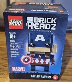 LEGO BRICKHEADZ: Captain America 41589 Retired New Sealed 