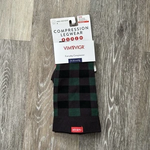 VIM & VIGR Compression Socks, Wide Calf for Women & Men 15-20mmHg Size S/M - Picture 1 of 4