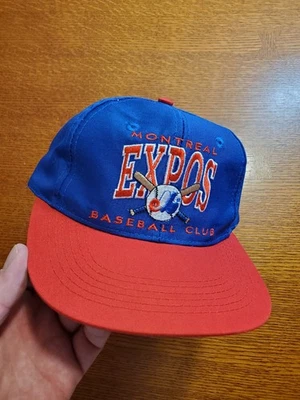 vtg Montreal Expos MLB Baseball KIDS 6-12 YOUTH 90s Snapback Rookie League Hat - Image 1 of 4