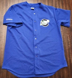 Vintage Majestic Charlotte Knights Jersey Mens 2XL Blue - Picture 1 of 11