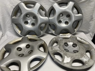 96-00 HONDA CIVIC - 8 SPOKE - FACTORY WHEEL HUBCAPS - OEM - Image 1 of 4