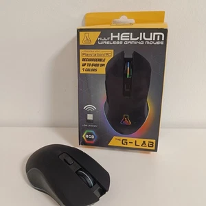 G-LAB KULT-HELIUM Backlit Gaming Mouse - Adjustable DPI, 6 Buttons - Black - Picture 1 of 13