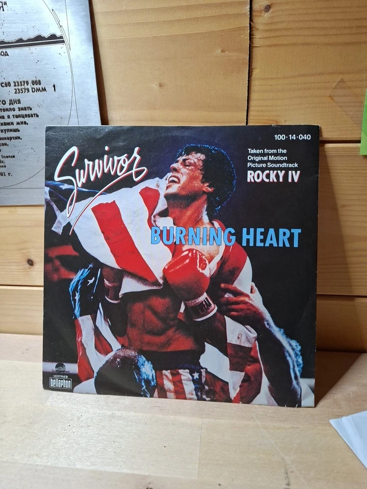Survivor – Burning Heart 7" Single 1985 Rocky IV Soundtrack AOR EX - Bild 1 von 1