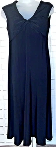 Vestido Básico Negro Talla 6 Nuevo WT Evan Picone Jersey Fácil Cuidado Tejido Día/Noche - Imagen 1 de 10