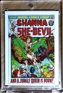 1984 Marvel First Issue Card 27 SHANNA THE SHE-DEVIL. - Picture 1 of 3