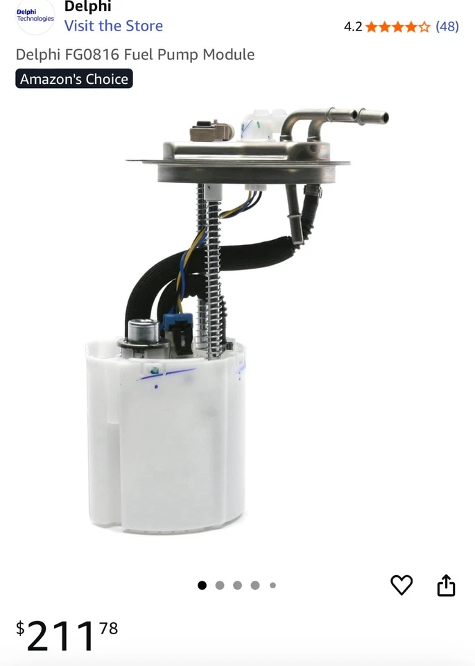 Delphi FG0816 - Fuel Pump Module Assembly for 2005-2007 Chevy Tahoe, GMC Yukon - Image 1 of 4