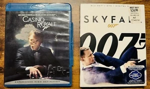Casino Royal & Skyfall (Blu-ray/ DVD + Digital Copy) With Sleeve Cover 2 Movies - Picture 1 of 5