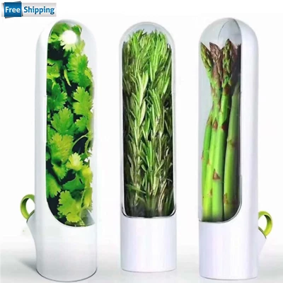 1pc Herb Saver for Refrigerator Pod Containers for Fresh Vegetables Keeper Home - Image 1 of 4