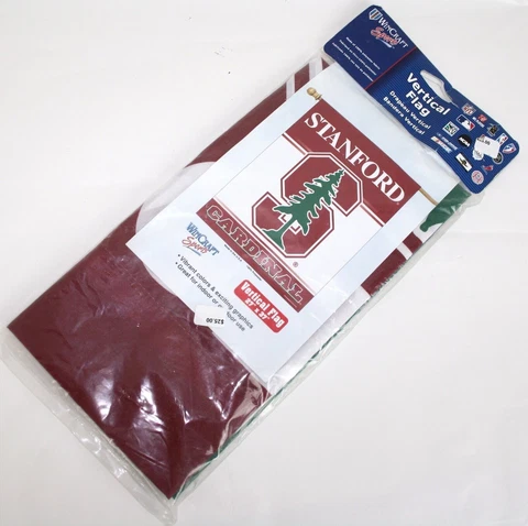 STANFORD CARDINAL & TREE Logo NCAA 27 x 37 VERTICAL FLAG Cover