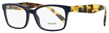 Prada Rectangular Eyeglasses VPR 18T VIB-1O1 Blue/Tortoise 53mm