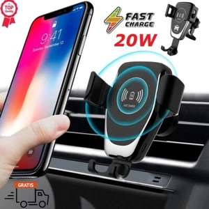CARICATORE AUTO WIRELESS CON RICARICA RAPIDA  20W CARICABATTERIA TELEFONO WIFI - Foto 1 di 7