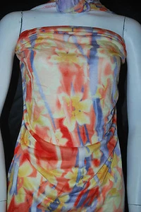 Modal 100 % Strick Jersey Stoff umweltfreundlich 6 Unzen halbhoch schöne Blumen  - Bild 1 von 10