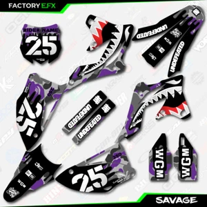 Gray & Purple Savage Camo Graphics Kit fits 13-16 Kawasaki KXF250 KXF 250 Decal - Picture 1 of 5