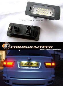 BMW 1 3 5 X5 X6 Serie E90 E60 E39 E82 E70 Weiß LED Nummernschild Licht 328 530 - Picture 1 of 4
