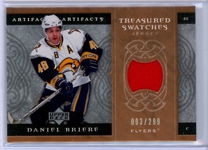 2007-08 Artifacts Treasured Swatches #TSDB Daniel Briere JERSEY /299 - FLYERS