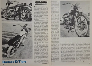 1968 Bultaco El Tigre Motorcycle 2p Test article - Picture 1 of 1