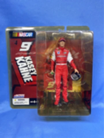 McFarlane NASCAR #9 Kasey Kahne Series Red Suit Holding Helmet Figure 2004 Cover
