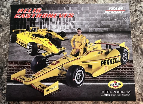 Helio Castroneves Team Penske Pennzoil Hero Card Cover