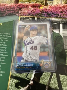 2015 Topps Chrome Jacob deGrom Prism Refractor 2nd Year Card #183 Mint? Look! - Picture 1 of 2