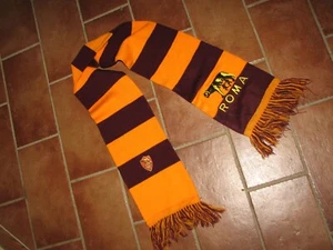 Vintage Roma AS  calcio   fans scarf sciarpa '80s football  jersey shirt trikot - Imagen 1 de 2