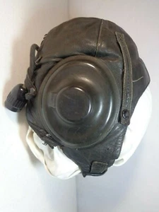 Authentic MiG-17 Pilot Leather Helmet Bomber Fighter Vietnam Poland China Russia - Picture 1 of 10