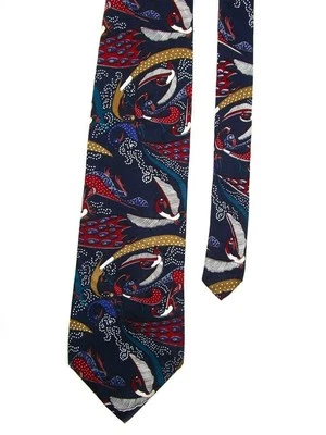 Corbata para hombre Addison On Madison azul marino rojo cachemir 4" x 58" Foto 1 de 2