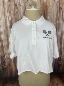 OFFLINE By Aerie Cropped Polo White Size XS - Picture 1 of 10